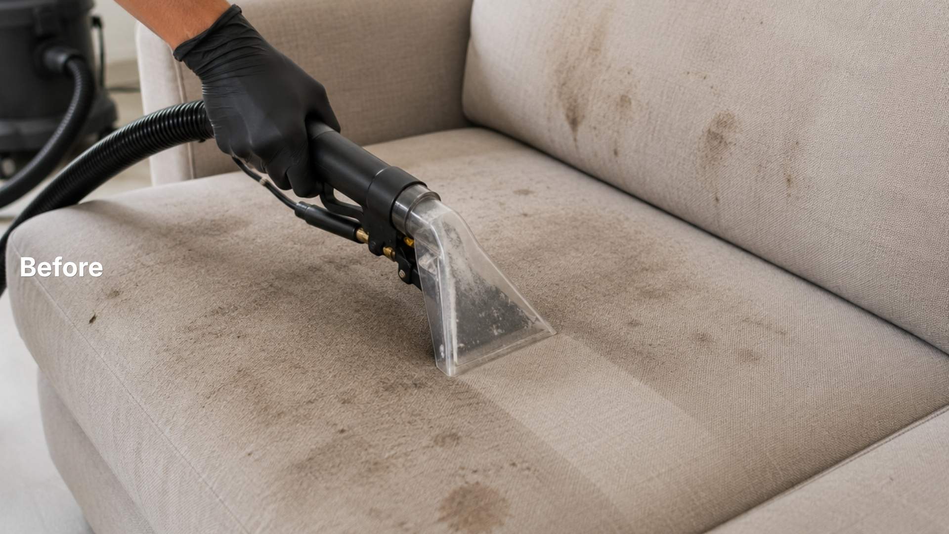 Upholstery Cleaning before